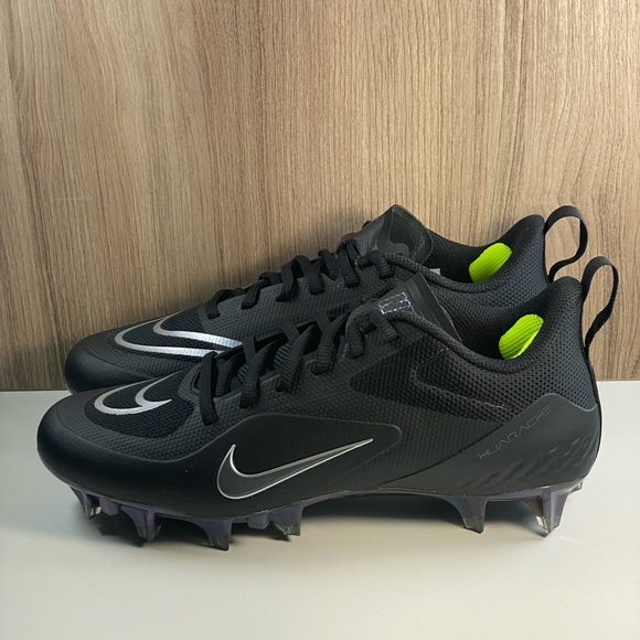 Nike Alpha Huarache 8 Pro Lax Lacrosse Black Cleats CW4439-005 Men’s Size 8 - Picture 4 of 10